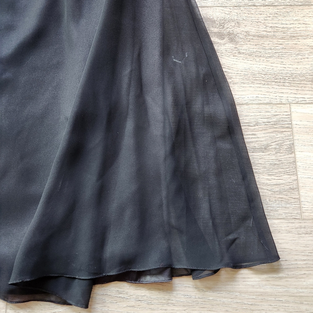 Belsoie Jasmine L1009 Black Dress Womens 12 Bridesmaid Strapless Gown - Picture 15 of 16